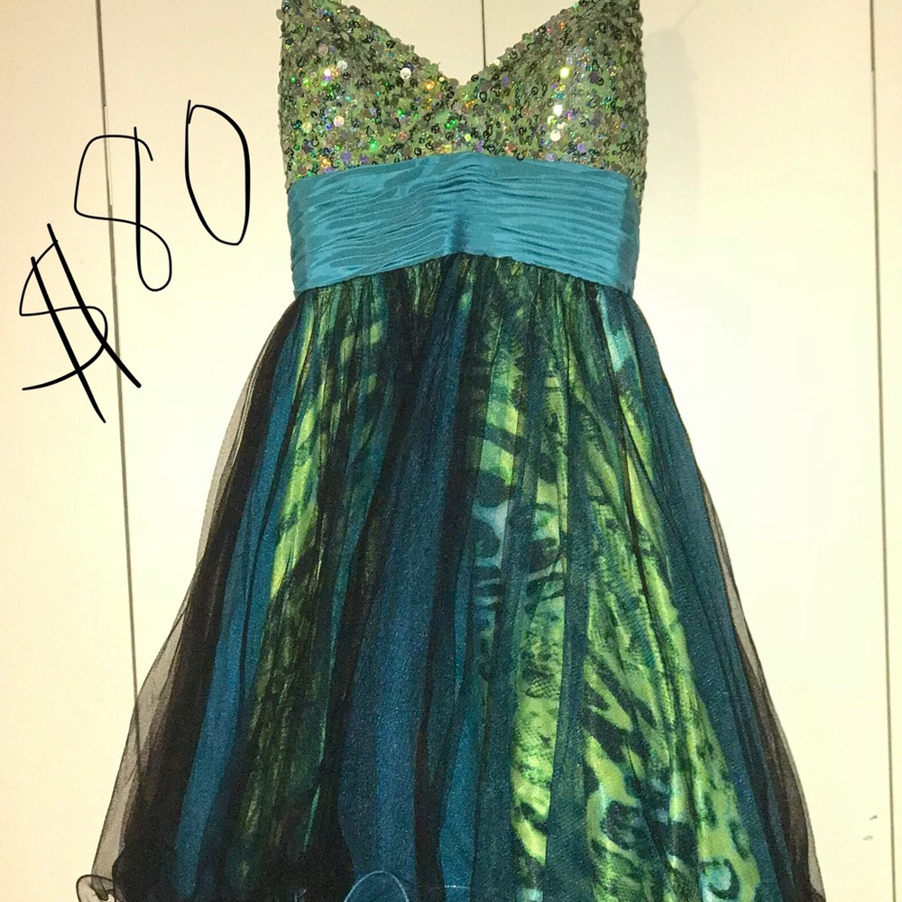 Peacock dress